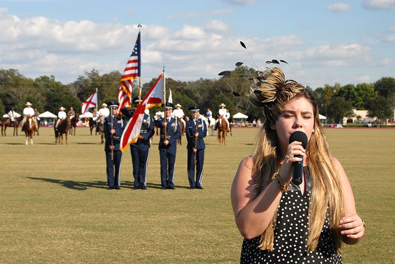 national anthem at Polo at the Point
