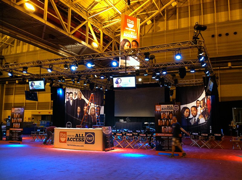 TNT TBS stage setting up