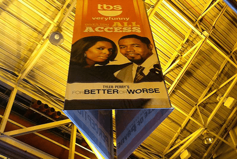 Hanging banner from TBS TNT All Access