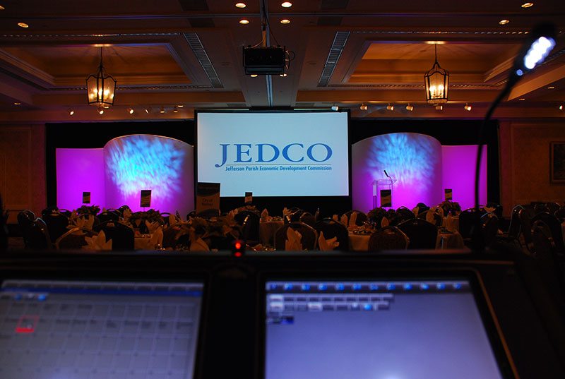 shot from audio booth at JEDCO event