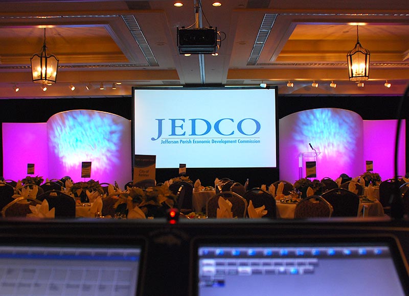 JEDCO Meeting Stage Setup