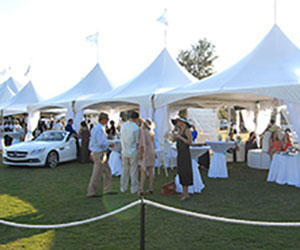 Merdedes Benz polo event tents