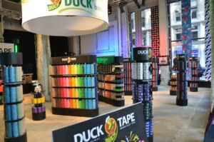 Pop-up experiential marketing Duck Tape